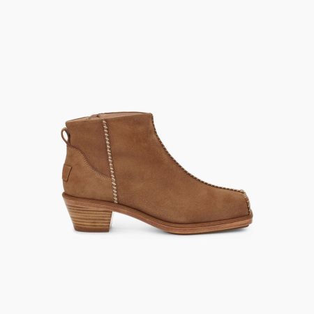 UGG Eckhaus Latta Block Cowboy Brown Boots for Women (KFTB69584)